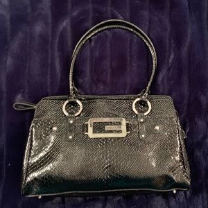 Black snake embossed Guess bag
